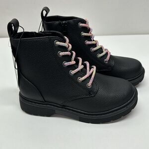 🔥 Art class girl kids Zoe boot Sz 13  Zoe Zipper Lace-Up Combat Boots - Black